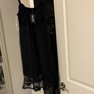 BNWT Hot Topic Black Sheer Mini Dress